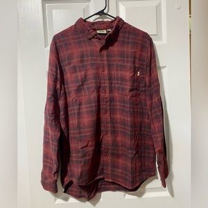 Vans Black & Red Flannel Button Down